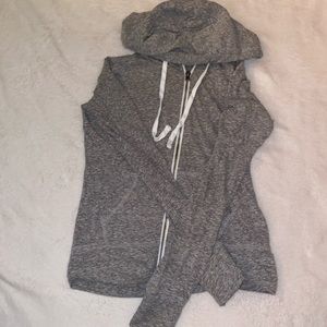 Grey American Eagle zip up hoodie